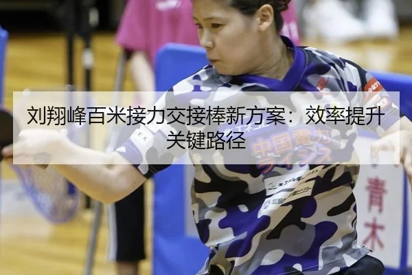 刘翔峰百米接力交接棒新方案：效率提升关键路径