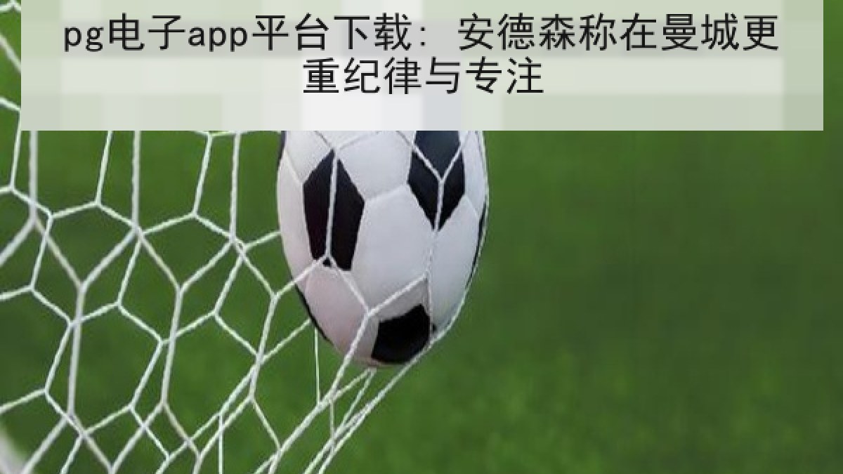 pg电子app平台下载: 安德森称在曼城更重纪律与专注
